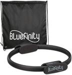 Bluefinity Pilates Ring mit &Uuml;bungen, Doppelgriff, gepolstert, Widerstandsring Yoga,