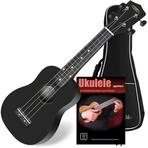 Classic Cantabile US-100 BK Sopran-Ukulele Schwarz Set inkl. Tasche + Lernheft