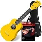 Classic Cantabile US-100 YE Sopran-Ukulele Gelb Set inkl. Tasche + Lernheft