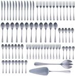 alpina Besteck Set 75‑teilig f&uuml;r 12 Personen &ndash; Edelstahl Besteck Set &ndash; Messer