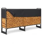 osoltus Kaminholzregal Metall Brennholzregal mit Abdeckung (XL (260 x 36 x 117...