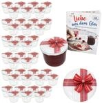MamboCat 40er Set Sturzglas 230 ml mit Schraub-Deckel Geschenk I Einmachgl&auml;ser...