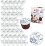 MamboCat 100er Set Sturzglas 230 ml mit Schraub-Deckel Alpen I Einmachgl&auml;ser +...