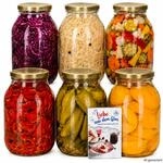 MamboCat 6er Set Einmachglas 3L mit goldenem TO100 Deckel & Rezeptheft
