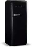 CREATE / RETRO FRIDGE 150 SILVER/K&uuml;hlschrank mit Gefrierfach 281L in Schwarz, Griff