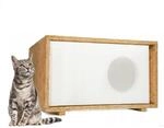 QLS Katzenhaus aus Styropor mit OSB Verkleidung 43 x 41 cm Natur