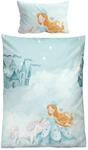biberna Feinbiber Bettw&auml;sche 0004524 Prinzessin Einhorn 1x 100x135 cm + 1x...