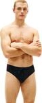 Tommy Hilfiger Herren Badehose Brief mit Tunnelzug, Blau (Desert Sky), S