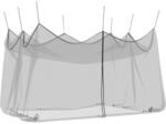 vidaXL Garten Moskitoschutznetz 220 Mesh Schwarz 3 x 4,5 x 2,5 m