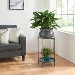 [en.casa] Blumenst&auml;nder Altena Pflanzenst&auml;nder mit Blumentopf und Ablage...