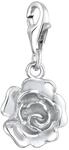 Nenalina Rose Karabiner Charm Anh&auml;nger f&uuml;r Bettelarmband aus 925 Silber 