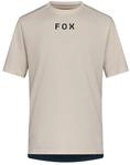 Fox Racing Ranger Wordmark Mountainbike-Trikot, kurz&auml;rmelig, Kreide, Gr&ouml;&szlig;e XL