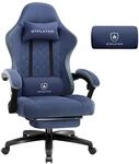 GTPLAYER Gaming Stuhl Stoff, Gaming Sessel mit Taschenfederkissen, ergonomischer