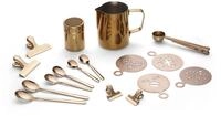 ECHTWERK Kaffeezubeh&ouml;r Set aus Edelstahl Bronze &ndash; Milchschaumk&auml;nnchen 600...