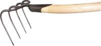 Dunghacke Zinkenl&auml;nge 210mm m. Federd&uuml;lle,m. Stiel G. 1200 g,4 runde Zinken