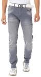 Cipo & Baxx Herren Jeans Straight Fit Ziern&auml;hte Logo Stickerei auf...
