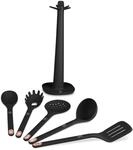 Berlinger Haus K&uuml;chenutensilien-Set, 6 St&uuml;ck, mit St&auml;nder, Black Rose...