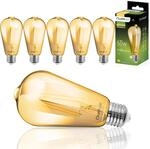 Lumiled Edison Vintage Gl&uuml;hbirne, 6er-Pack ST64 E27 LED Lampe 6W (50W) 660lm,...