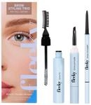 fleeky Augenbrauen-Set Brow Fix, Pomade & Micropen 3in1 - Perfekte Form...