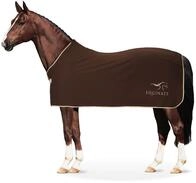 Equinate Abschwitzdecke Orlando aus Fleece mit Widerristpolster 125cm Braun