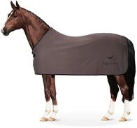 Equinate Abschwitzdecke Orlando aus Fleece mit Widerristpolster 135cm Dunkelgrau