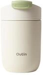 OutIn Thermobecher Kaffee to go mit Klappdeckel, 350 ml, Sand White