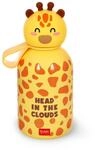 LEGAMI - Hot&Cold BFF Kinder-Wasserflasche, Giraffe-Motiv, doppellagig aus 18/8