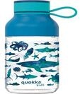 Quokka KIDS ICE SEA ANIMALS | FLASCHE AUS ECOZEN MIT EDELSTAHL-AUFH&Auml;NGER 430 ML
