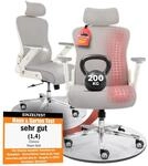 CLOUVOU PowerSeat Ergonomischer B&uuml;rostuhl 200kg [TESTSIEGER] Extra breit