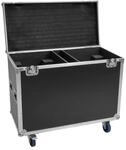 ROADINGER Flightcase 2x IP TMH-H760 mit Rollen | Truhen-Case mit Lenkrollen