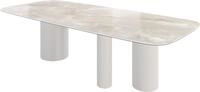 DELIFE Esszimmertisch Edge Boot 270x120 cm Keramik Iris FMG Onice Grigio