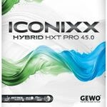 GEWO Iconixx Hybrid HXT Pro 45.0 Tischtennisbelag (Rot, Max)