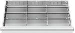 STIER Schubladeneinteilung Metalleinteilung BLH 75 mm Innenma&szlig; 800x450 mm 12...