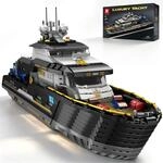 Reobrix 66103 L&uuml;k Yat Bausatz f&uuml;r Erwachsene, XXL Klemmbausteine Schiff 