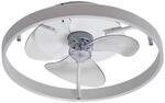 Lindby LED Deckenventilator mit Licht und Fernbedienung leise (&Oslash; 50 cm), 2in1: