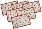 Villeroy & Boch Toy's Delight Platzset 6er Set, Tischset mit Weihnachtsmotiven,