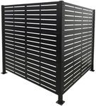 Relaxdays M&uuml;lltonnenverkleidung, Line, 2 Paneele je HxB 120 x 120 cm, modularer