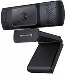 Swissten Webcam Full HD 1080p 30fps, Autofokus, Stereo-Audio, omnidirektionales