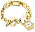 Rosefield Studio Damen-Armbanduhr 23K Vergoldetes Stahlarmband 15x18.5mm