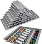 Orga-Box 3 Gew&uuml;rzeinsatz Tiefe: 473 x Breite: 491 mm silbergrau