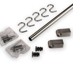 SOTECH K&uuml;chenreling Reling Set 600mm Edelstahl-Finish 16 mm Rohrdurchmesser