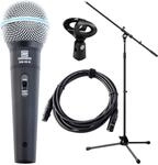 Pronomic DM-58-B Vocal Mikrofon Starter Set Mikro, XLR Kabel, Klemme