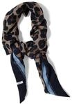 Cecil Dreieckstuch mit Leo-Muster creamy mocha A