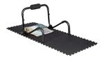 Relaxdays Bodenschutzmatte Fitnessger&auml;te 30x30cm, 120er Set, 2,1m&sup2;, schwarz 