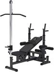 GORILLA SPORTS&reg; Kraftstation, Hantelbank, Latzugturm, Butterfly, Beincurler |...