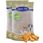 Lyra Pet&reg; 200 Rinderohren getrocknet ca. 6 kg Kausnack f&uuml;r Hunde Leckerli