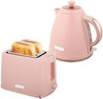 HOMCOM Wasserkocher- und Toaster-Set 2200W Rosa