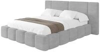 ALTDECOR Polsterbett ohne Matratze NILO 140x200 - Grau | Polsterbett mit...
