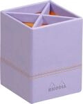 Rhodia 318819C Stiftek&ouml;cher 8x8x11cm Kunstleder Irisblau