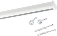 Deco-Raum Gardinenschiene auf Ma&szlig; Aluminium Innenlauf eckig flach...